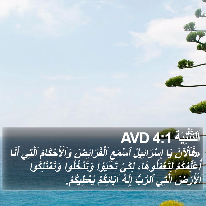 اَلتَّثْنِيَة 4:1 AVD Bible Study