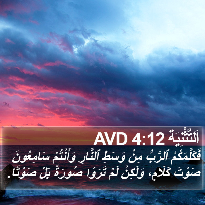 اَلتَّثْنِيَة 4:12 AVD Bible Study