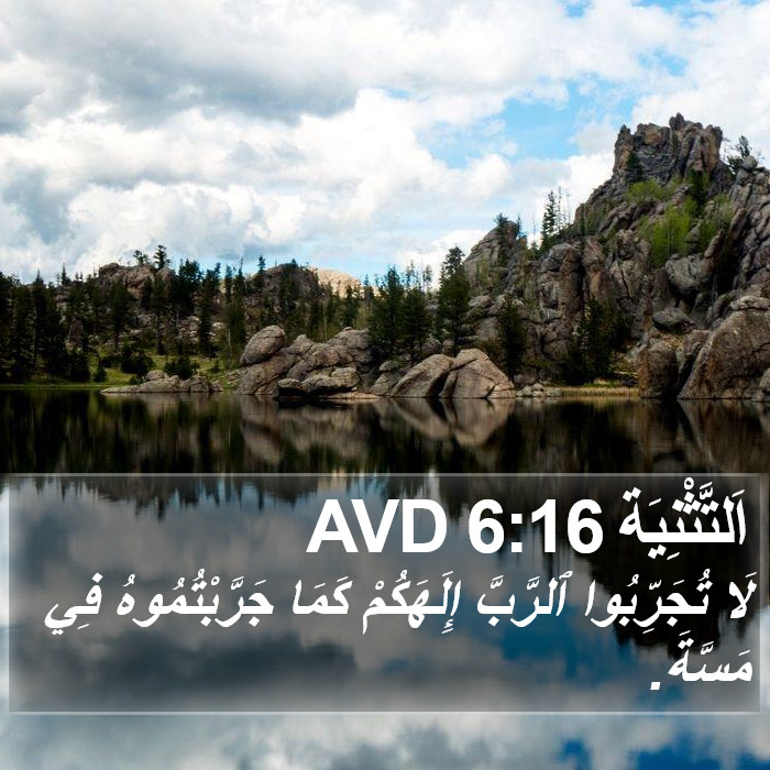 اَلتَّثْنِيَة 6:16 AVD Bible Study