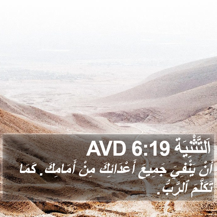 اَلتَّثْنِيَة 6:19 AVD Bible Study