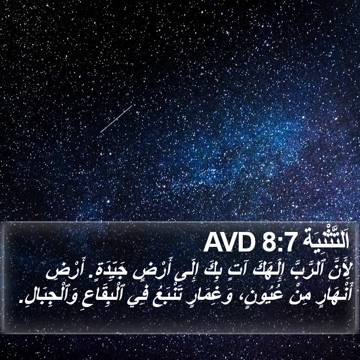 اَلتَّثْنِيَة 8:7 AVD Bible Study
