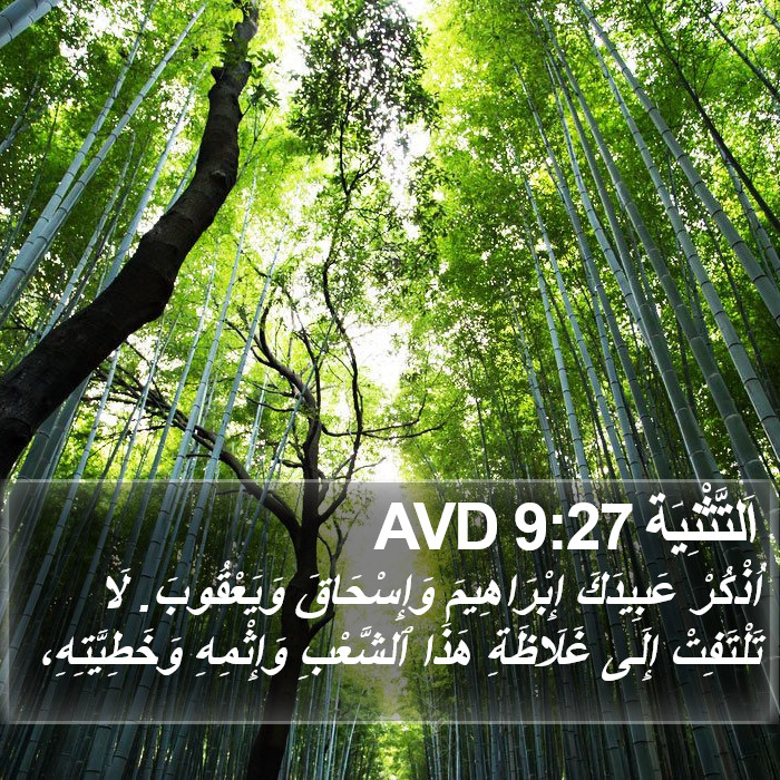 اَلتَّثْنِيَة 9:27 AVD Bible Study