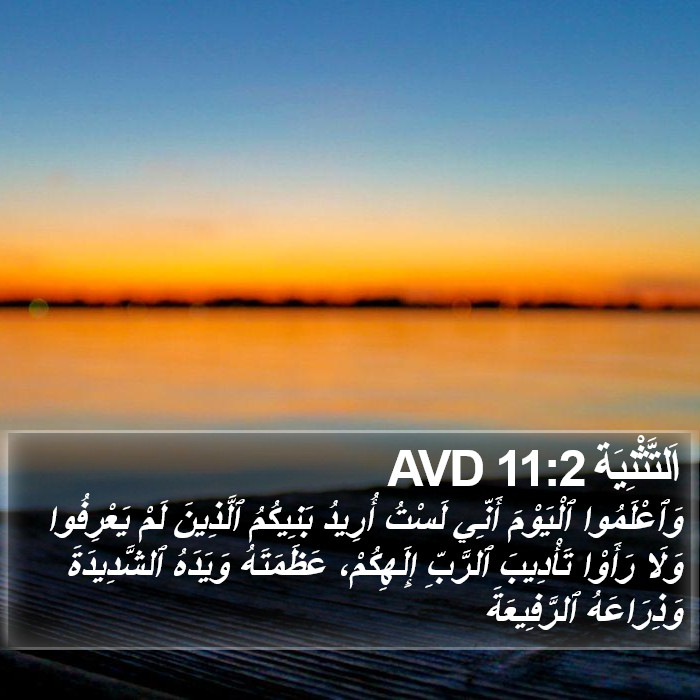 اَلتَّثْنِيَة 11:2 AVD Bible Study