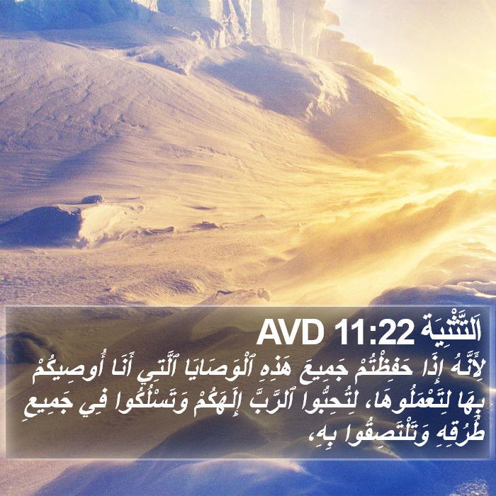 اَلتَّثْنِيَة 11:22 AVD Bible Study