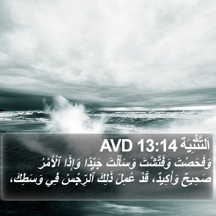 اَلتَّثْنِيَة 13:14 AVD Bible Study