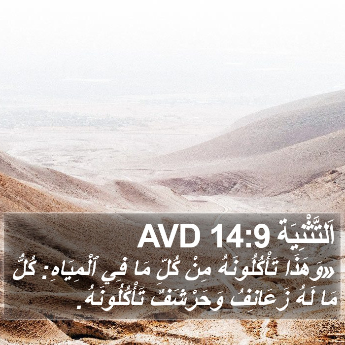 اَلتَّثْنِيَة 14:9 AVD Bible Study