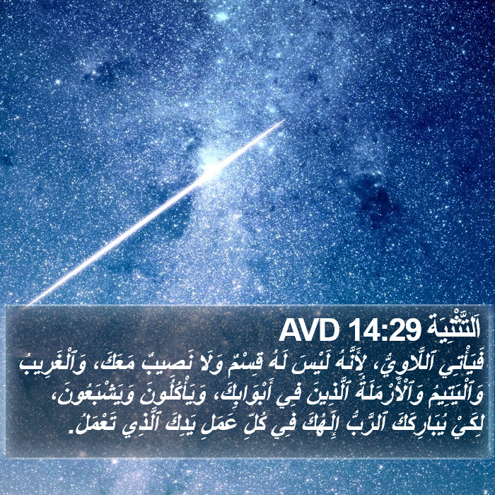 اَلتَّثْنِيَة 14:29 AVD Bible Study
