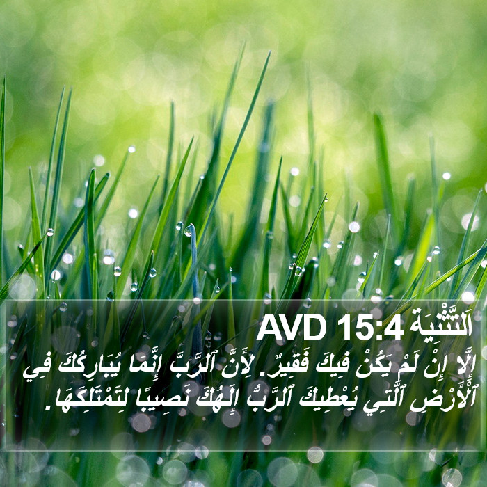 اَلتَّثْنِيَة 15:4 AVD Bible Study