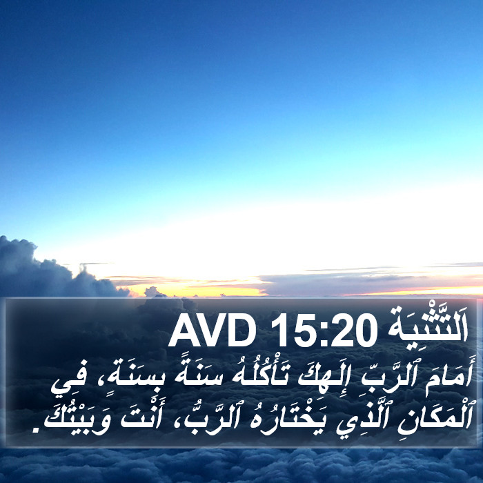 اَلتَّثْنِيَة 15:20 AVD Bible Study