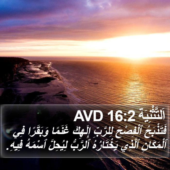 اَلتَّثْنِيَة 16:2 AVD Bible Study