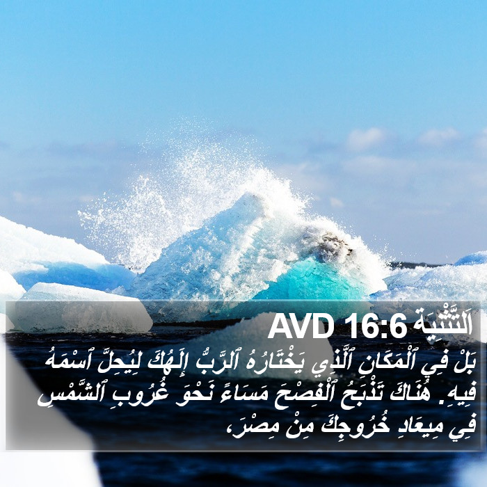 اَلتَّثْنِيَة 16:6 AVD Bible Study