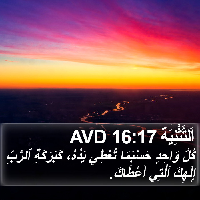 اَلتَّثْنِيَة 16:17 AVD Bible Study