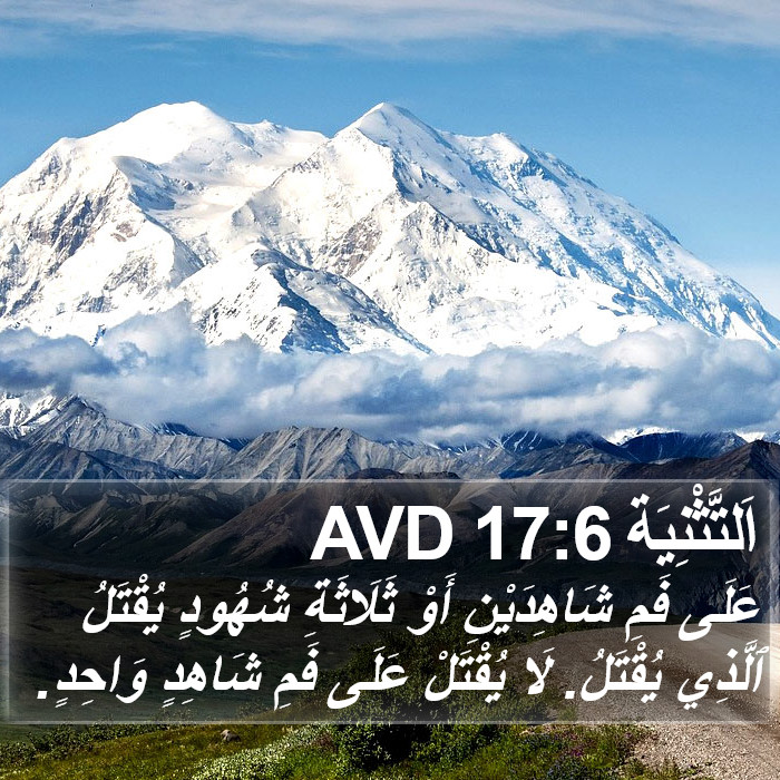 اَلتَّثْنِيَة 17:6 AVD Bible Study