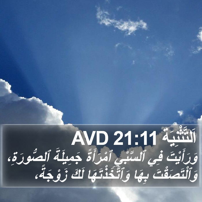 اَلتَّثْنِيَة 21:11 AVD Bible Study