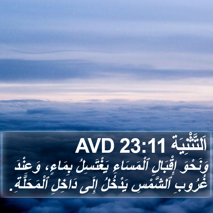 اَلتَّثْنِيَة 23:11 AVD Bible Study