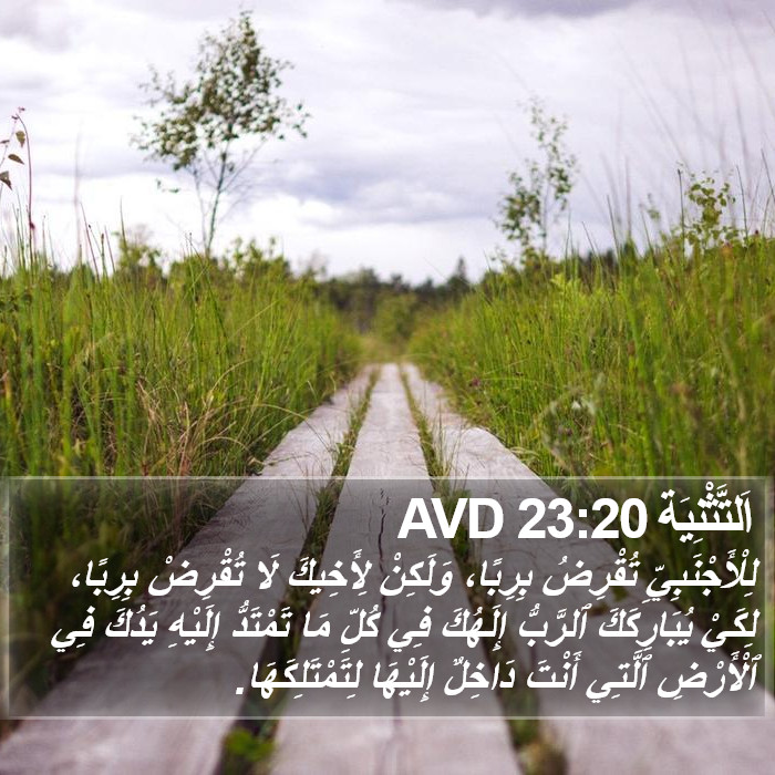 اَلتَّثْنِيَة 23:20 AVD Bible Study