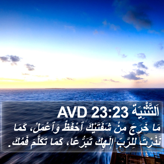 اَلتَّثْنِيَة 23:23 AVD Bible Study