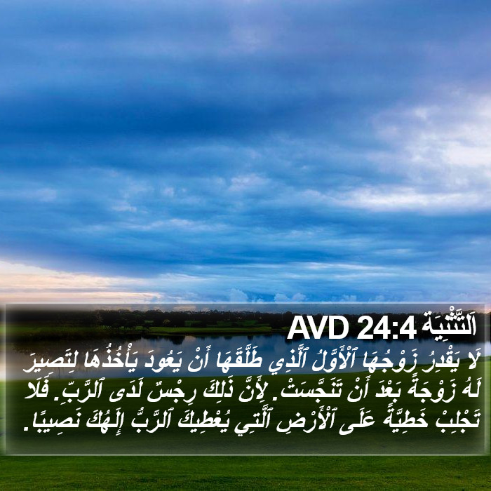 اَلتَّثْنِيَة 24:4 AVD Bible Study