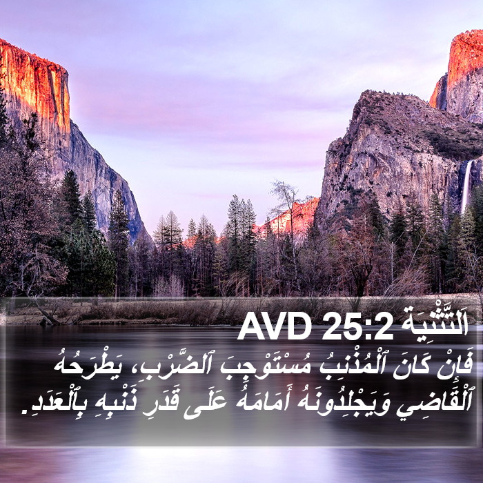اَلتَّثْنِيَة 25:2 AVD Bible Study