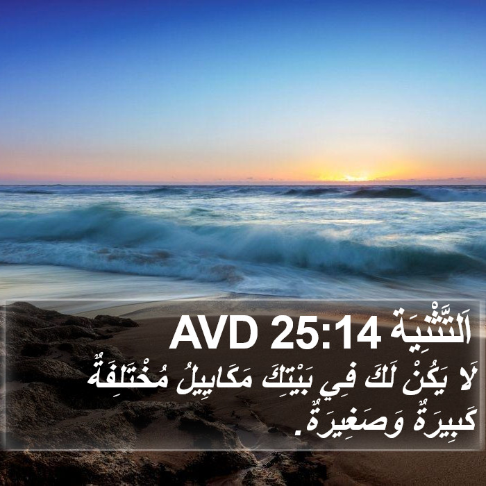 اَلتَّثْنِيَة 25:14 AVD Bible Study
