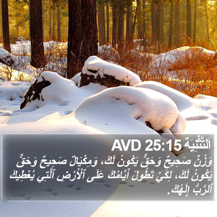 اَلتَّثْنِيَة 25:15 AVD Bible Study
