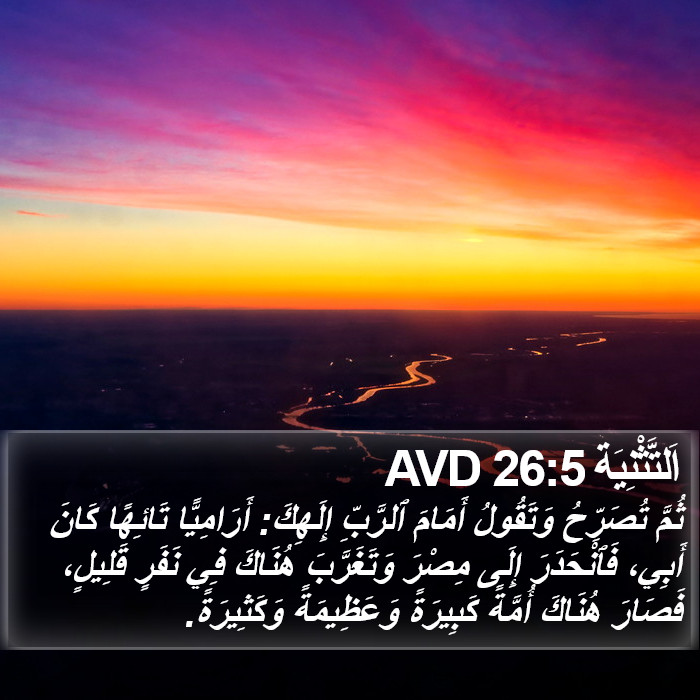 اَلتَّثْنِيَة 26:5 AVD Bible Study