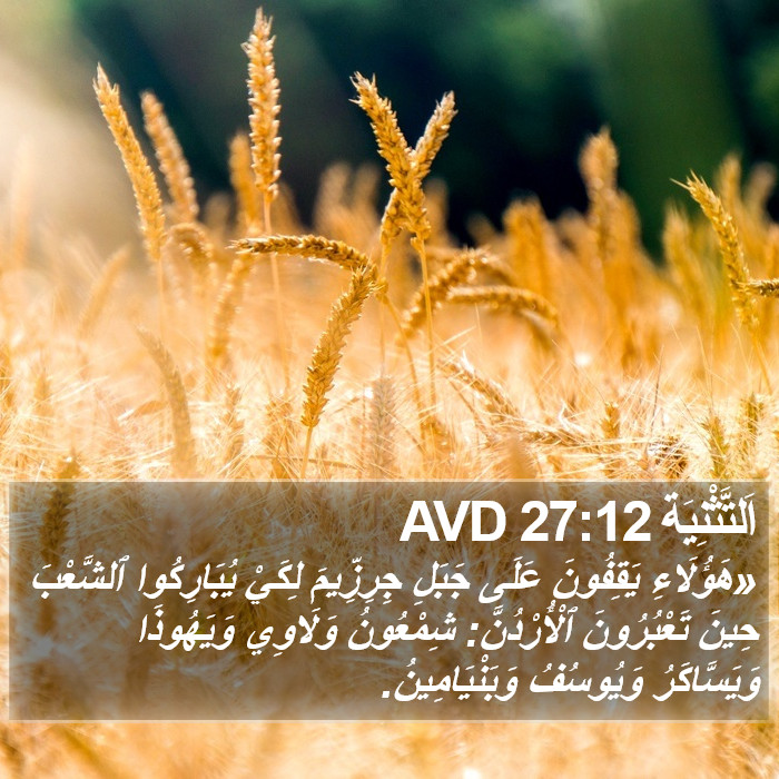 اَلتَّثْنِيَة 27:12 AVD Bible Study