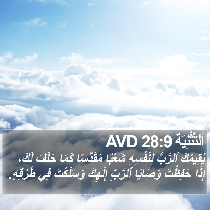 اَلتَّثْنِيَة 28:9 AVD Bible Study