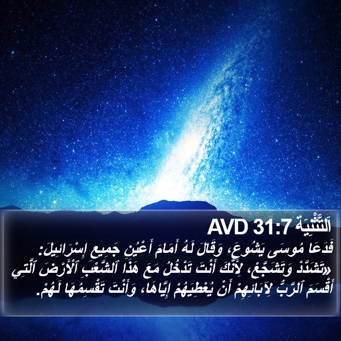 اَلتَّثْنِيَة 31:7 AVD Bible Study