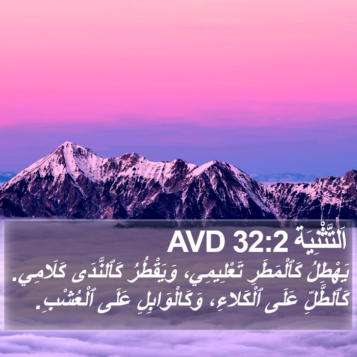 اَلتَّثْنِيَة 32:2 AVD Bible Study