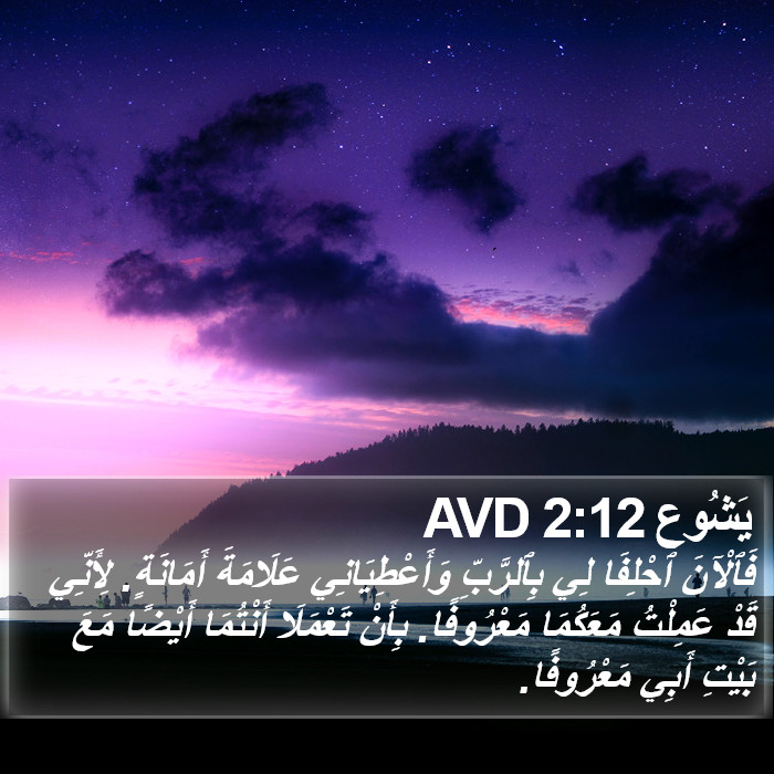 يَشُوع 2:12 AVD Bible Study