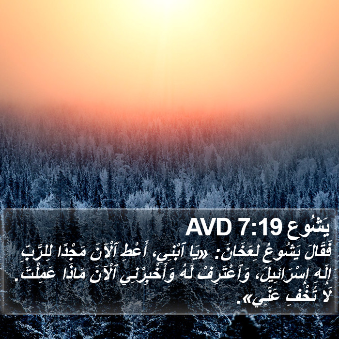 يَشُوع 7:19 AVD Bible Study