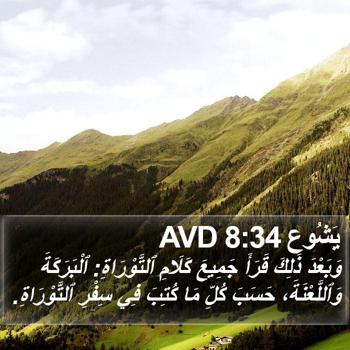 يَشُوع 8:34 AVD Bible Study