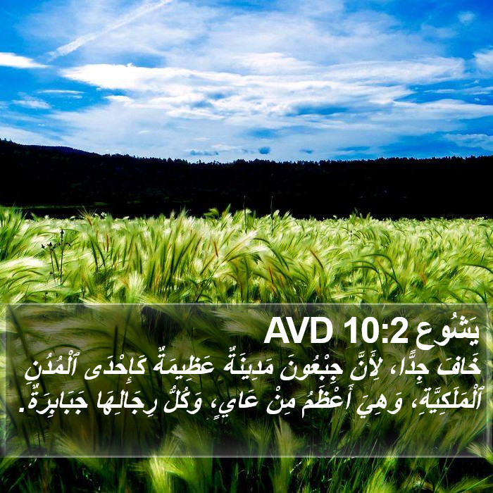 يَشُوع 10:2 AVD Bible Study