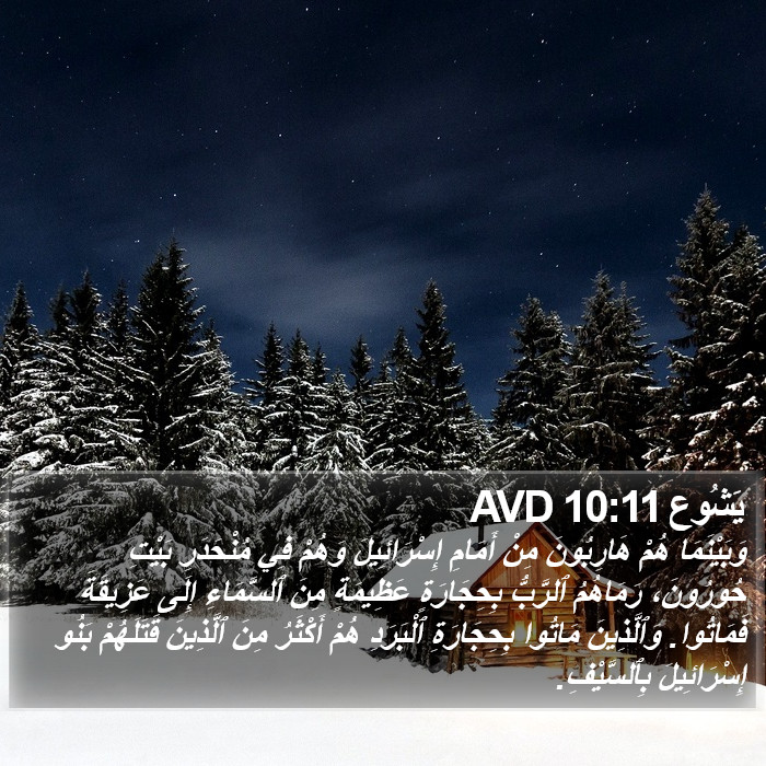 يَشُوع 10:11 AVD Bible Study