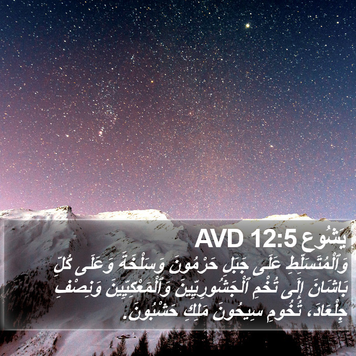 يَشُوع 12:5 AVD Bible Study