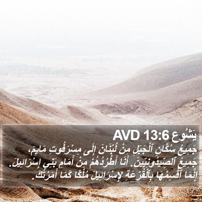 يَشُوع 13:6 AVD Bible Study