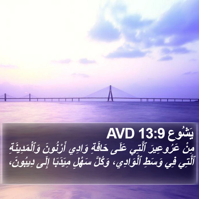 يَشُوع 13:9 AVD Bible Study