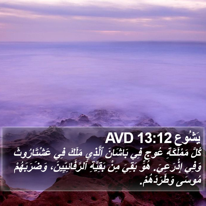 يَشُوع 13:12 AVD Bible Study