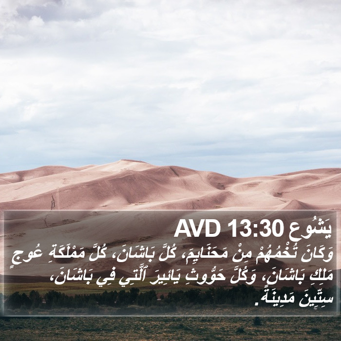 يَشُوع 13:30 AVD Bible Study