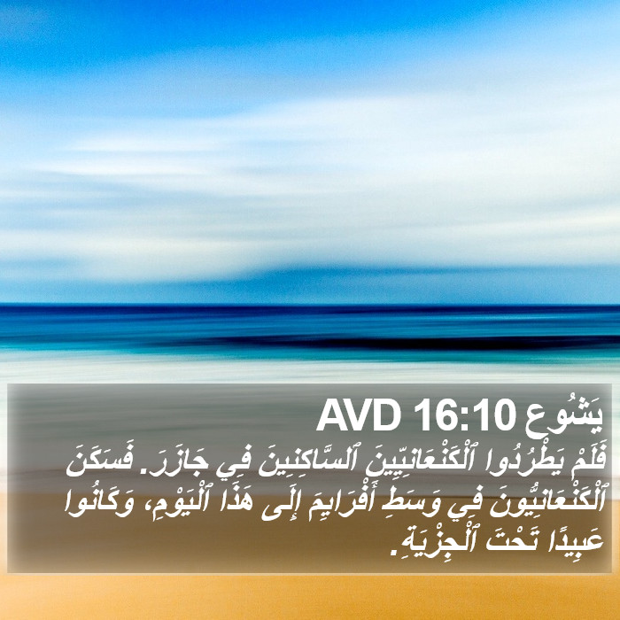 يَشُوع 16:10 AVD Bible Study