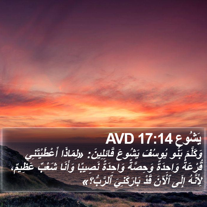 يَشُوع 17:14 AVD Bible Study