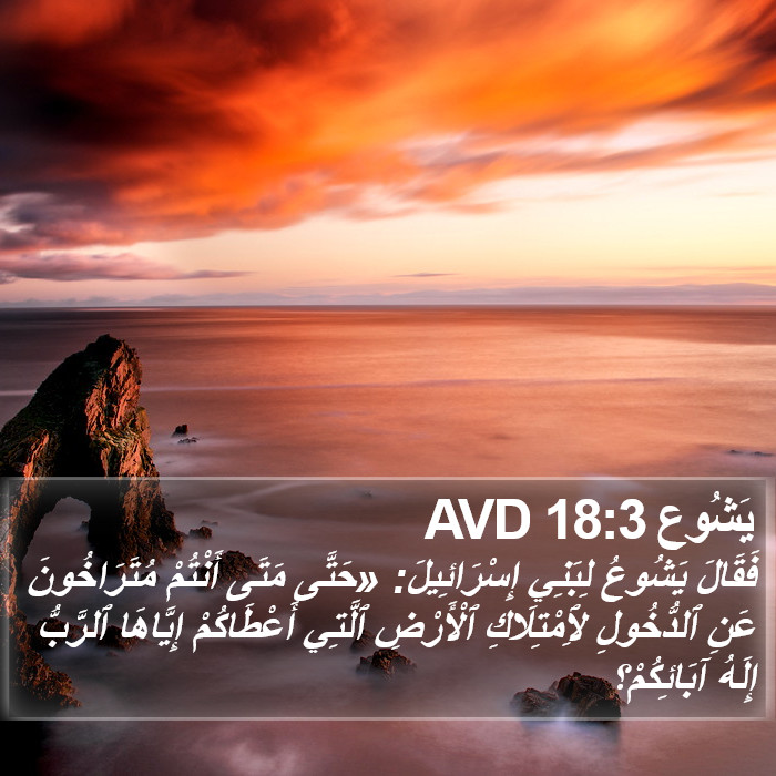 يَشُوع 18:3 AVD Bible Study