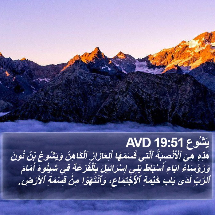 يَشُوع 19:51 AVD Bible Study