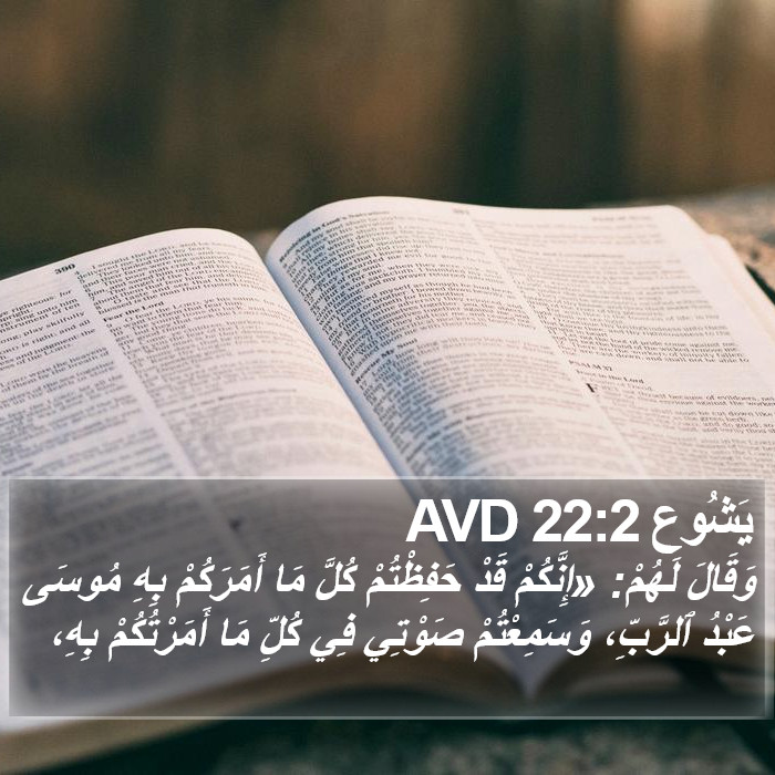 يَشُوع 22:2 AVD Bible Study