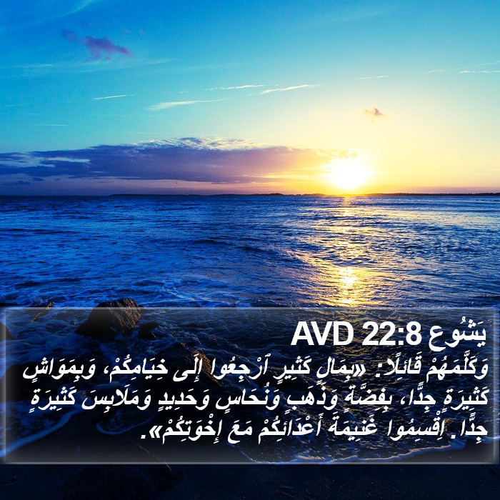 يَشُوع 22:8 AVD Bible Study