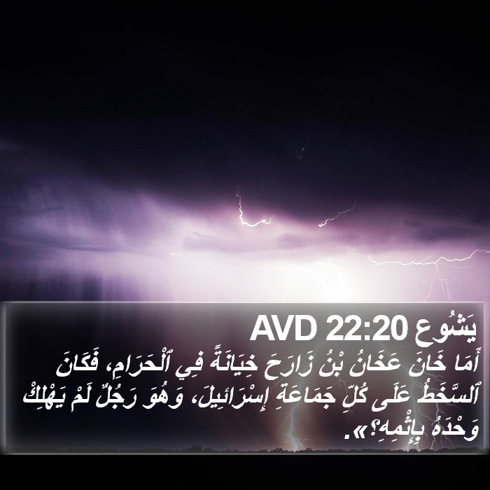 يَشُوع 22:20 AVD Bible Study