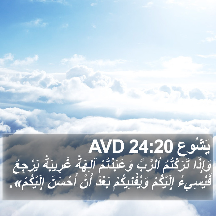 يَشُوع 24:20 AVD Bible Study