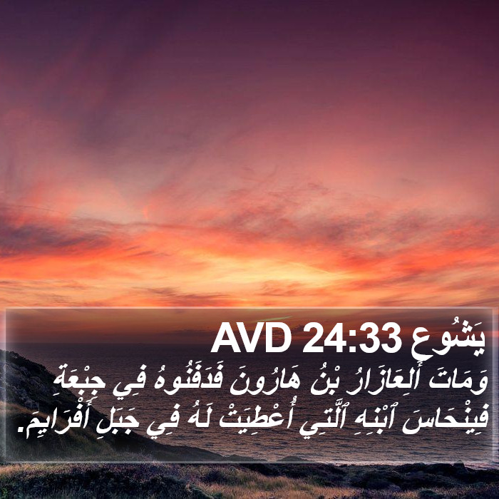 يَشُوع 24:33 AVD Bible Study