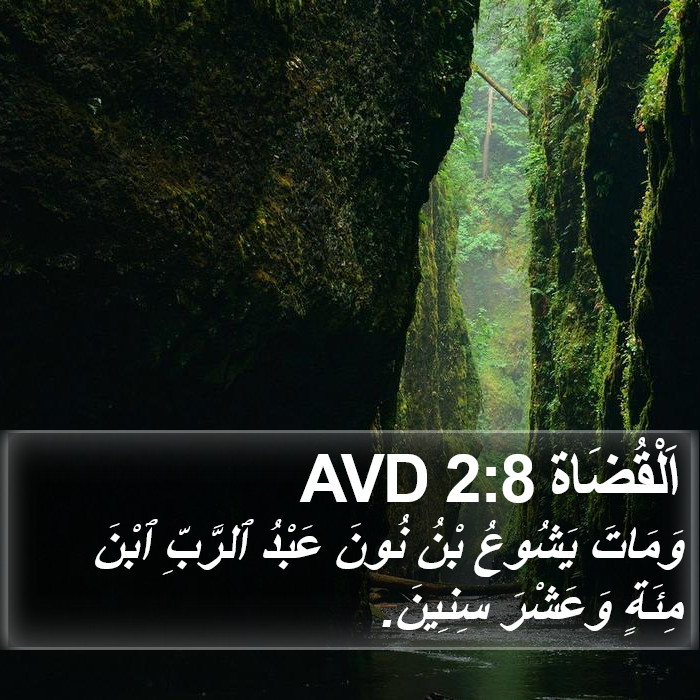 اَلْقُضَاة 2:8 AVD Bible Study